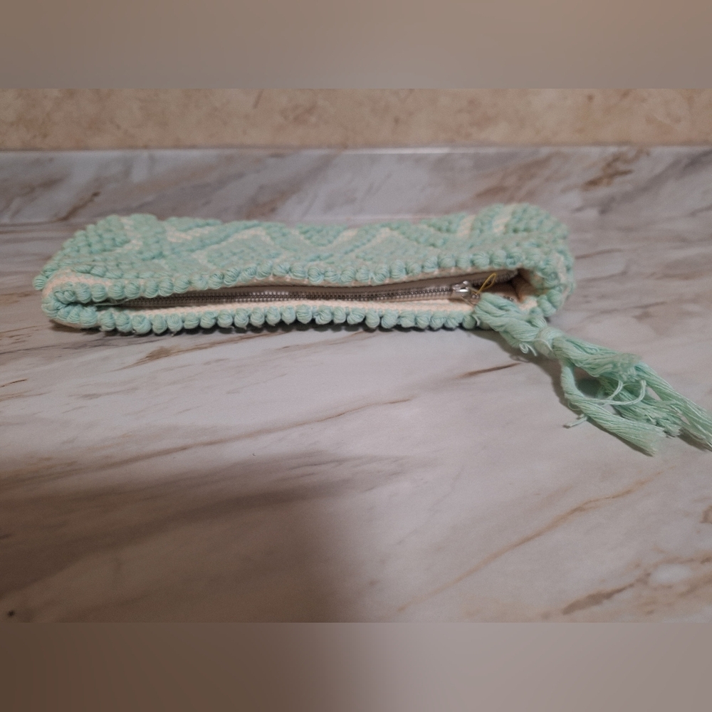 Antonello Tedde Piatta Rombi Mint Green Clutch – Handmade in Italy - Picture 10 of 10